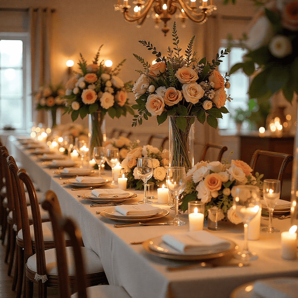 Elegante blomsterarrangementer